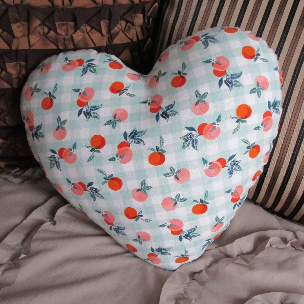 heart shaped cotton pillow